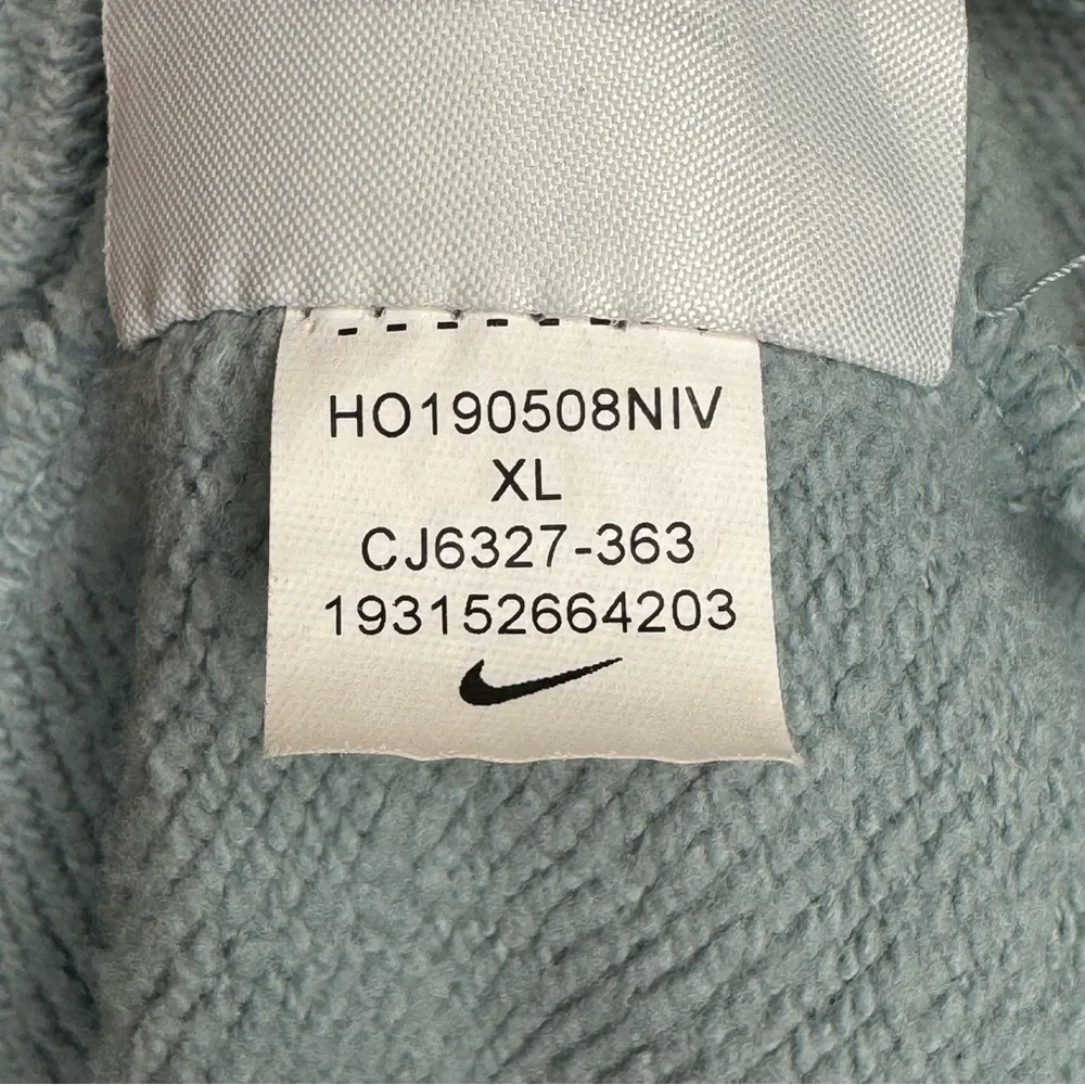 NIKE Essential Cropped Hoodie Pullover Ocean Blue Cotton Women’s XL CJ6327-363 - Picture 11 of 15